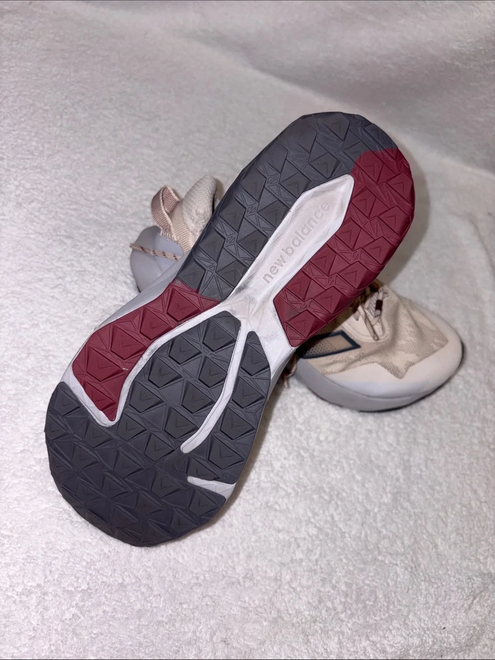New Balance dynasoft nitrel Women's Light Beige and Maroon Trail Sneakers 11